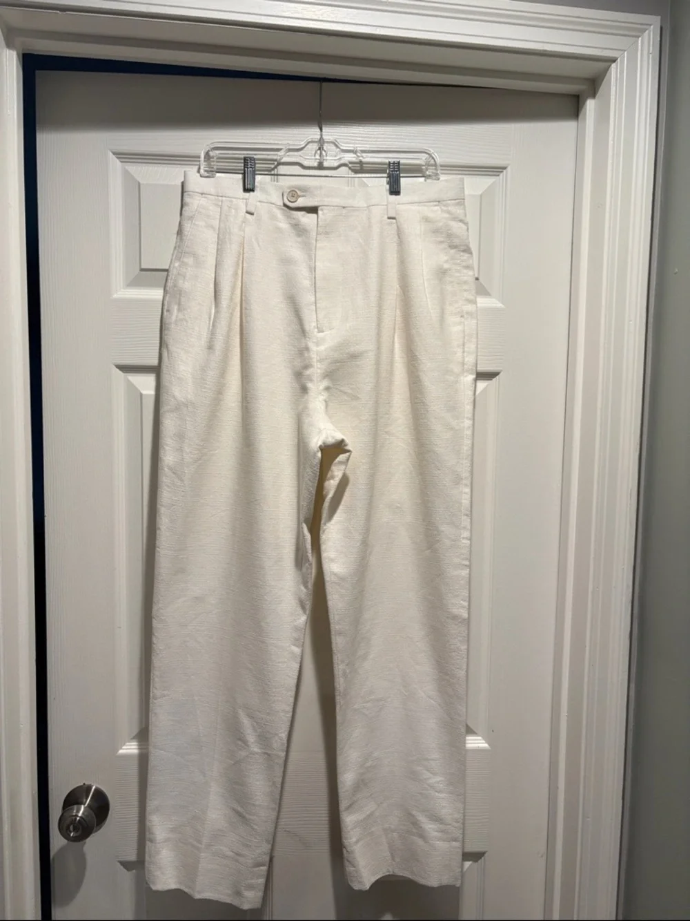 NWT Banana Republic Cotton Linen Blend Suit Pant Sz 34 x 30.